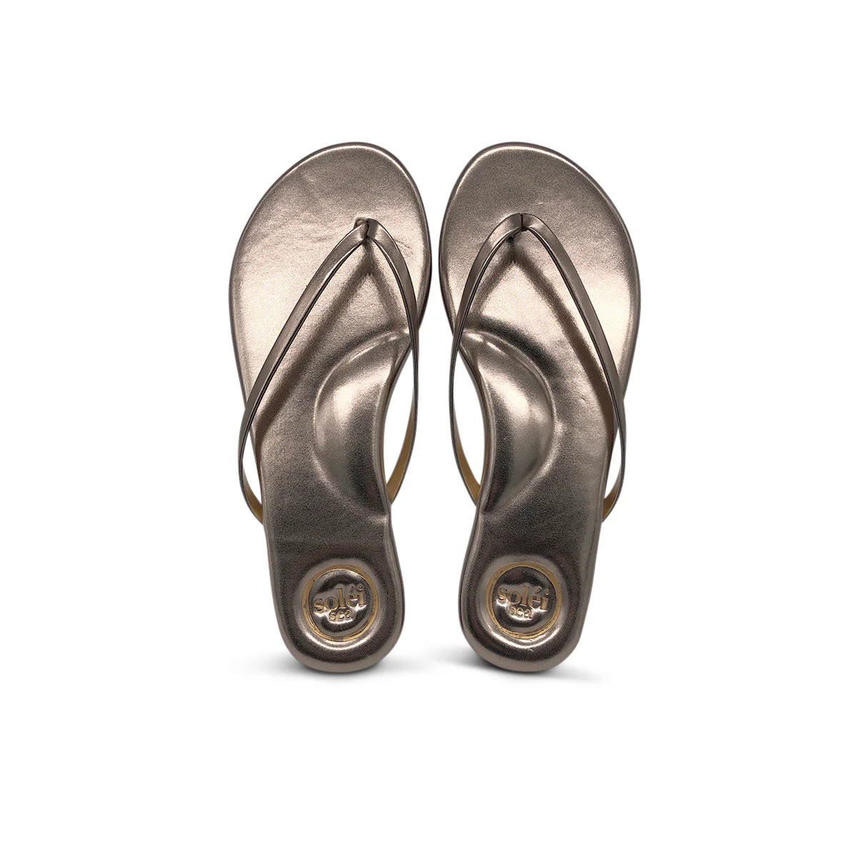 Solei Sea Indie metallic pewter sandal