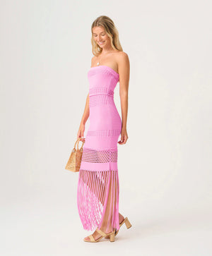 Melissa fringe dress rose-PQ Swim ROE-1427D