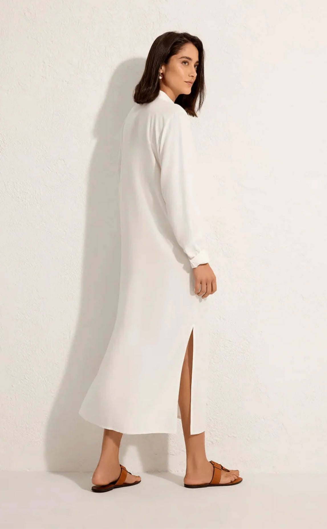 Side Slit long chemisier dress-Lenny Niemeyer 27020085