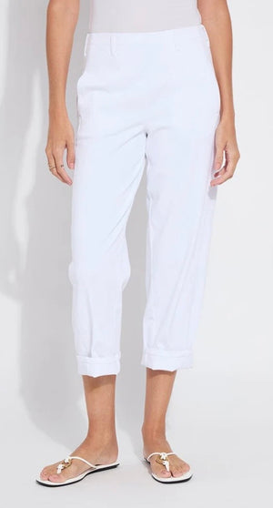 Winslet cuffed barrel crop denim-Lysse 3627