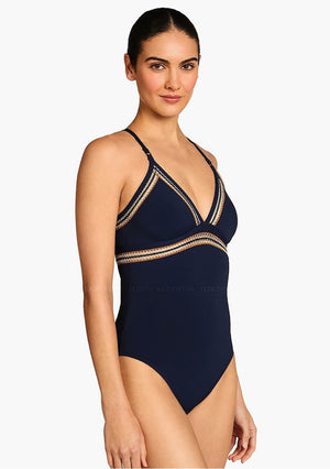 Nova lace up back 1pc-Robin Piccone 262413