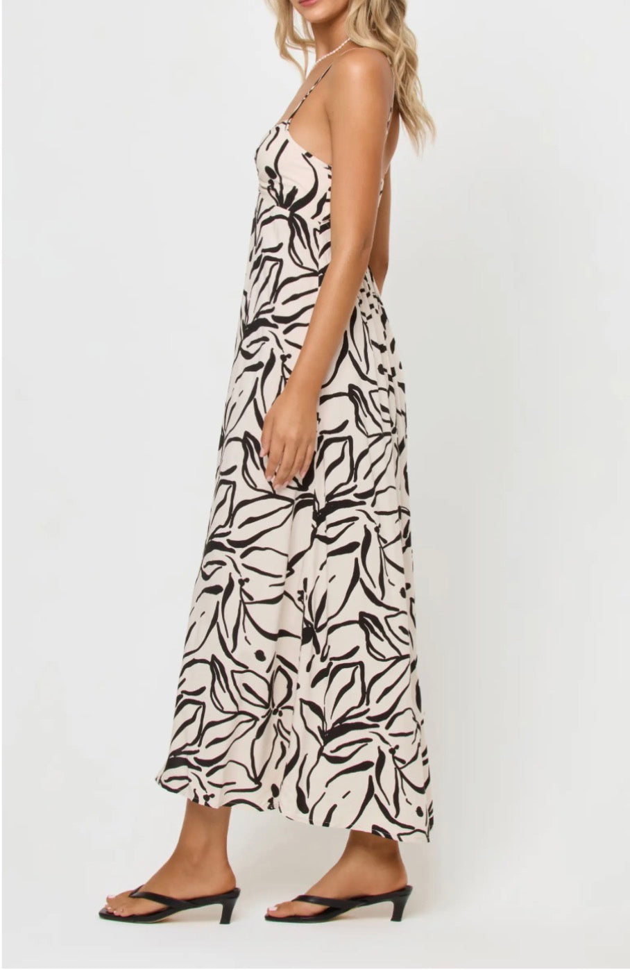 Chara maxi dress heavy petal-Lspace APDR0079