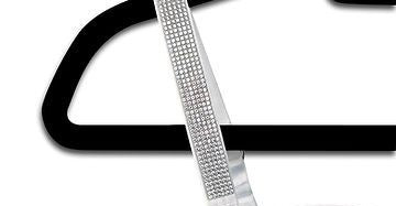 Clear crystals on white-Strap-it’s