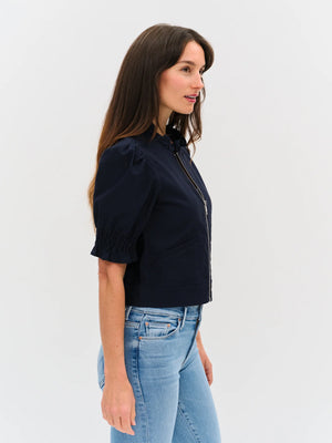 Madison ruffled puff slv jacket-Six Fifty SF2612