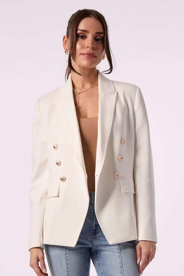 Helen dble breated hoodie blazer-Blue Revival 4731BRS6