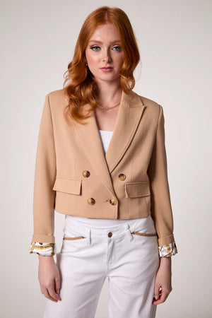 Chloe cropped hooded blazer-Blue Revival 4861BRS6