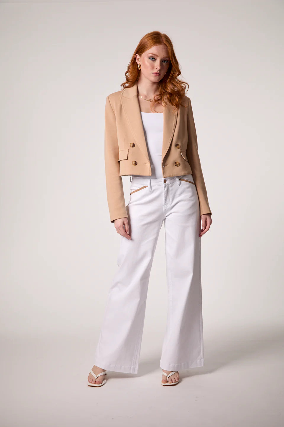 Chloe cropped hooded blazer-Blue Revival 4861BRS6