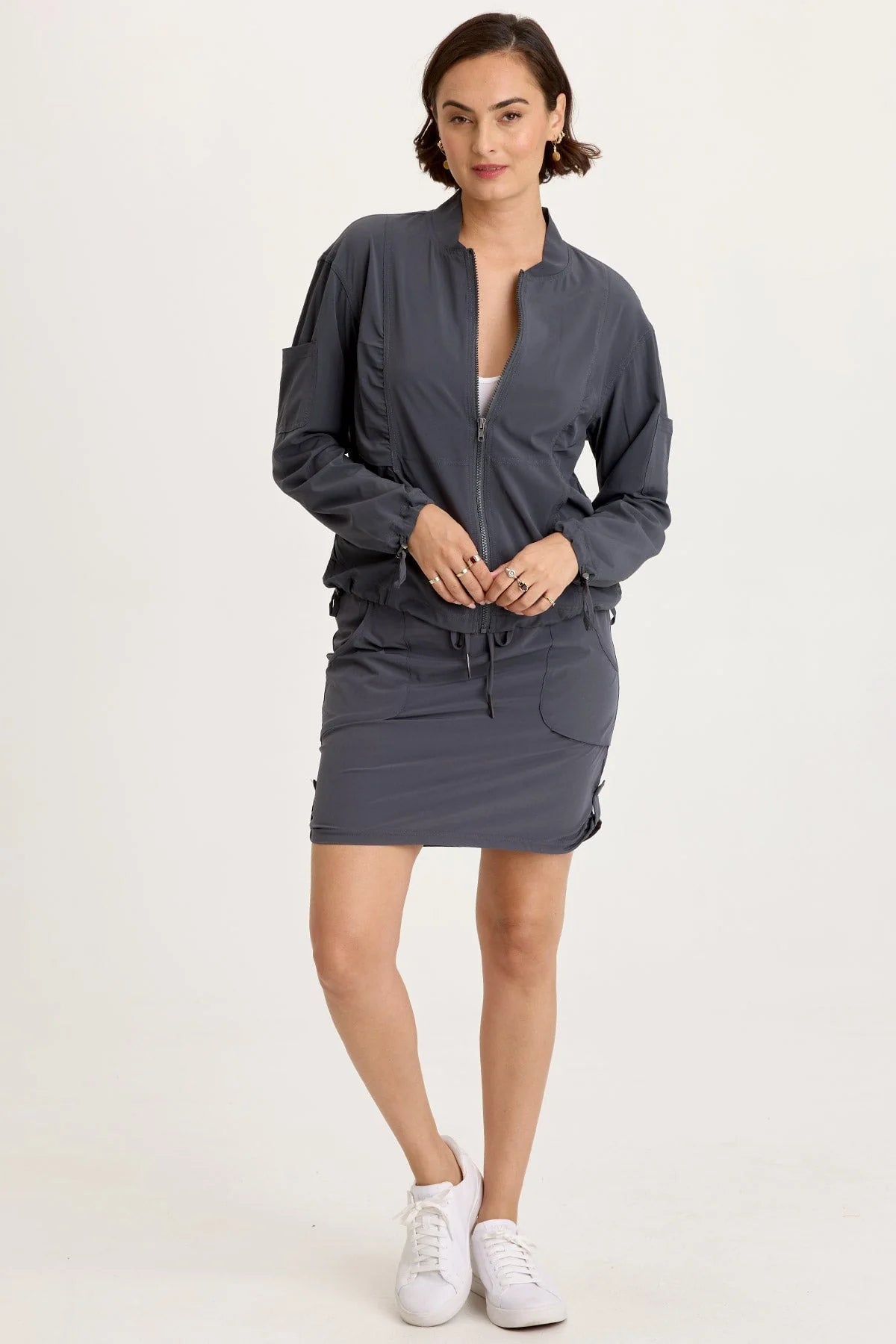 Jett skort charcoal-Wearables 22773W