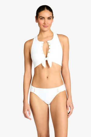 Amy tab side bttm white-Robin Piccone 230865