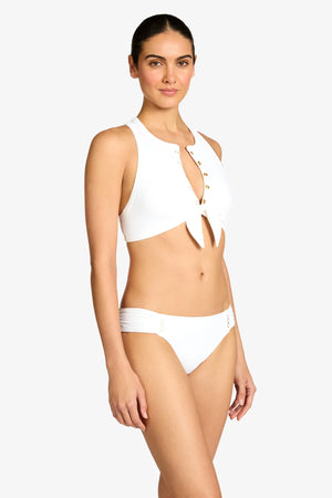 Amy tab side bttm white-Robin Piccone 230865