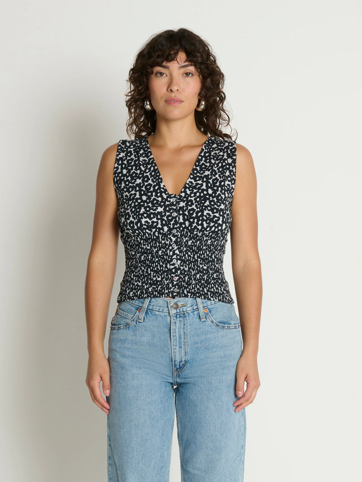 Hali Button up tank -Nation 11395NPSP