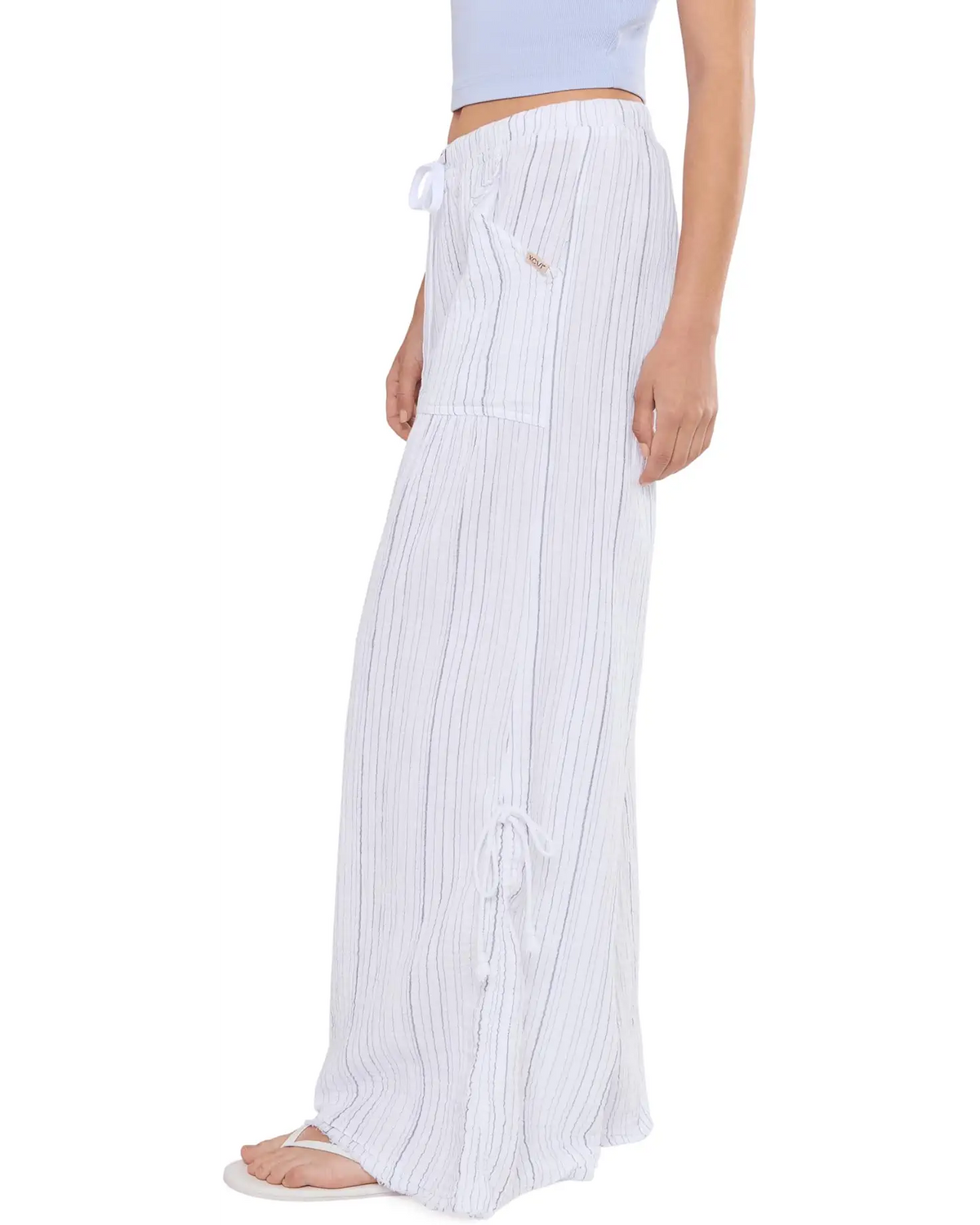 Striped Muriel  wide leg pant-XCVI 23168