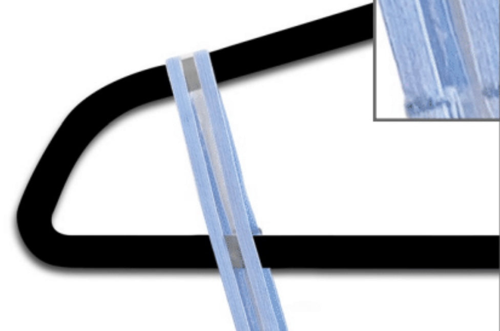 Powder blue strap on white bra- Strap-it’s