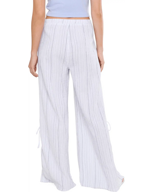 Striped Muriel  wide leg pant-XCVI 23168