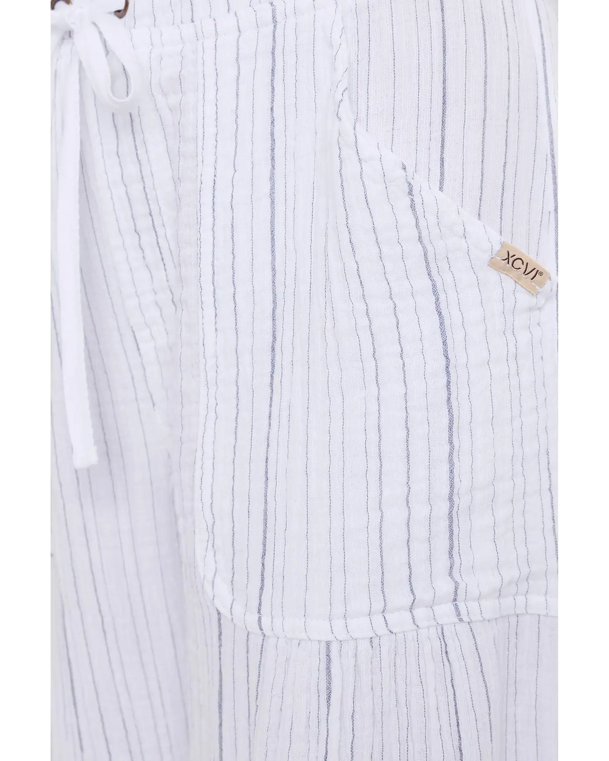 Striped Muriel  wide leg pant-XCVI 23168