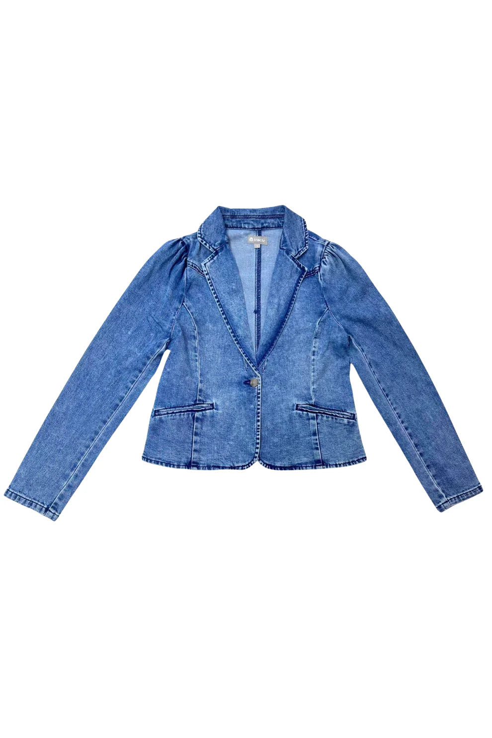 Puff slv blazer-Tractr 95677-D7FN