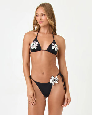 Levy t/s  full bttm w floral applique-Lspace SWBM0361