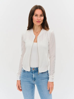 The Cutout open knit zip jkt-Six Fifty SF5633