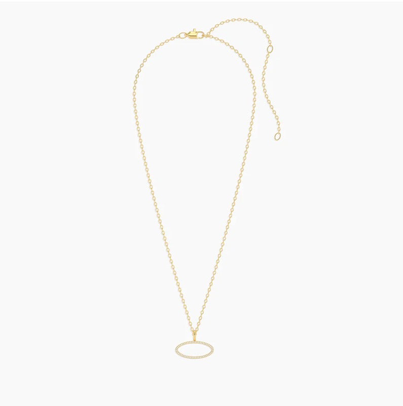 One with the Oval pendant nck-Ella Stein