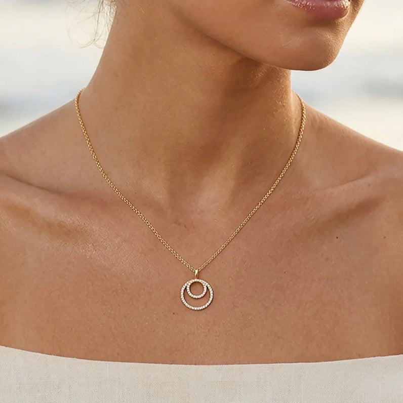 Inner Circle Pendant Necklace-Ella Stein