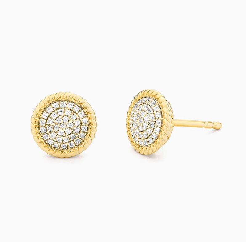 Circle Rope Stud earring-Ella Stein