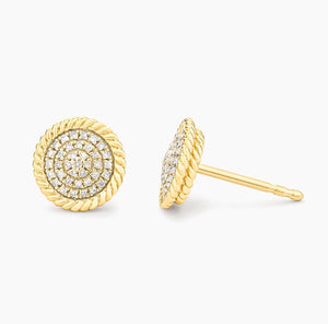 Circle Rope Stud earring-Ella Stein
