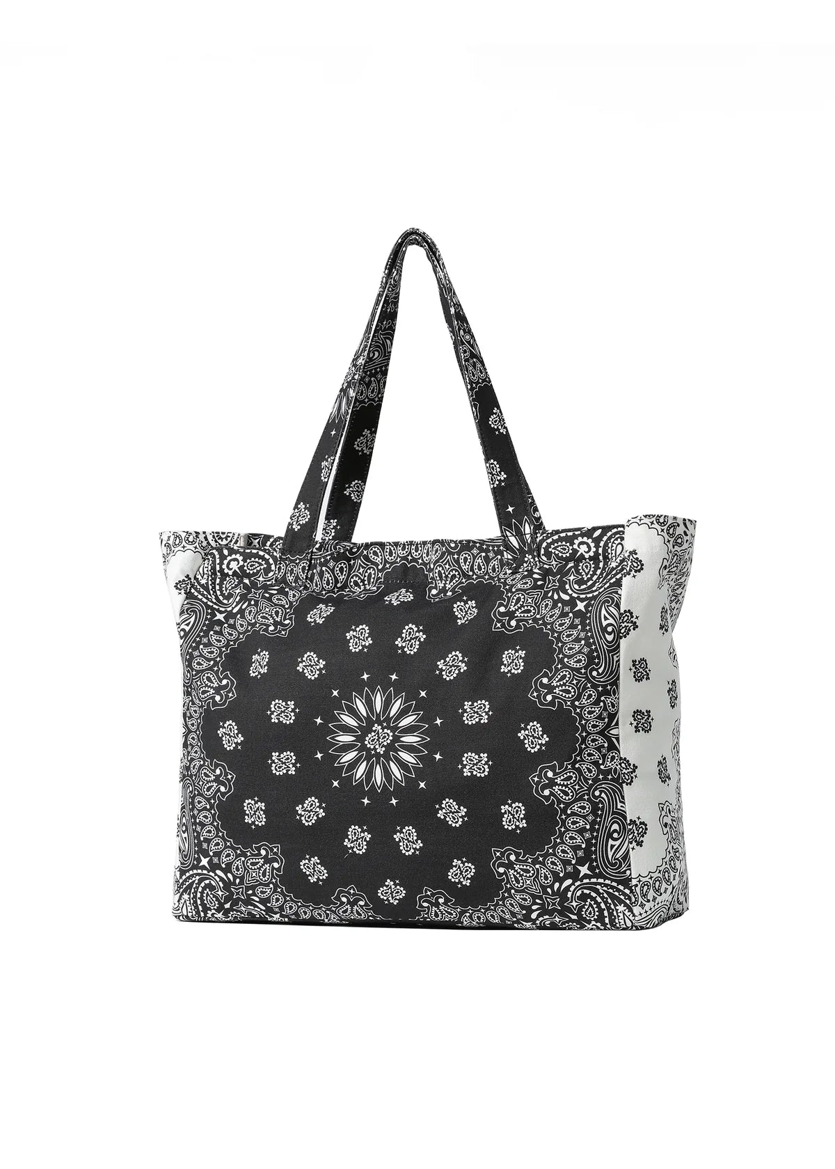 Bailey Bandana Tote Bag Blk/Whi-Haute Shore