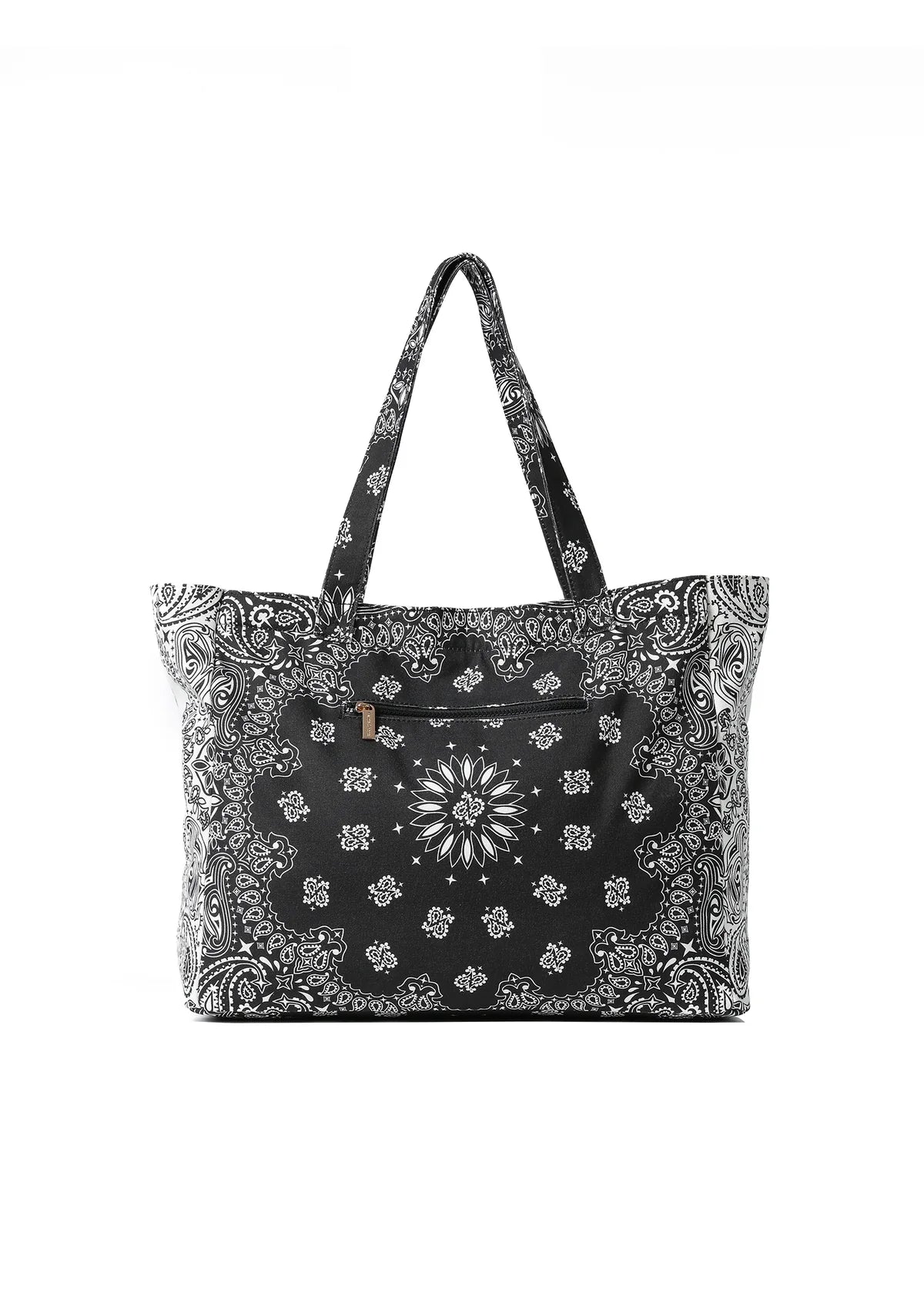 Bailey Bandana Tote Bag Blk/Whi-Haute Shore