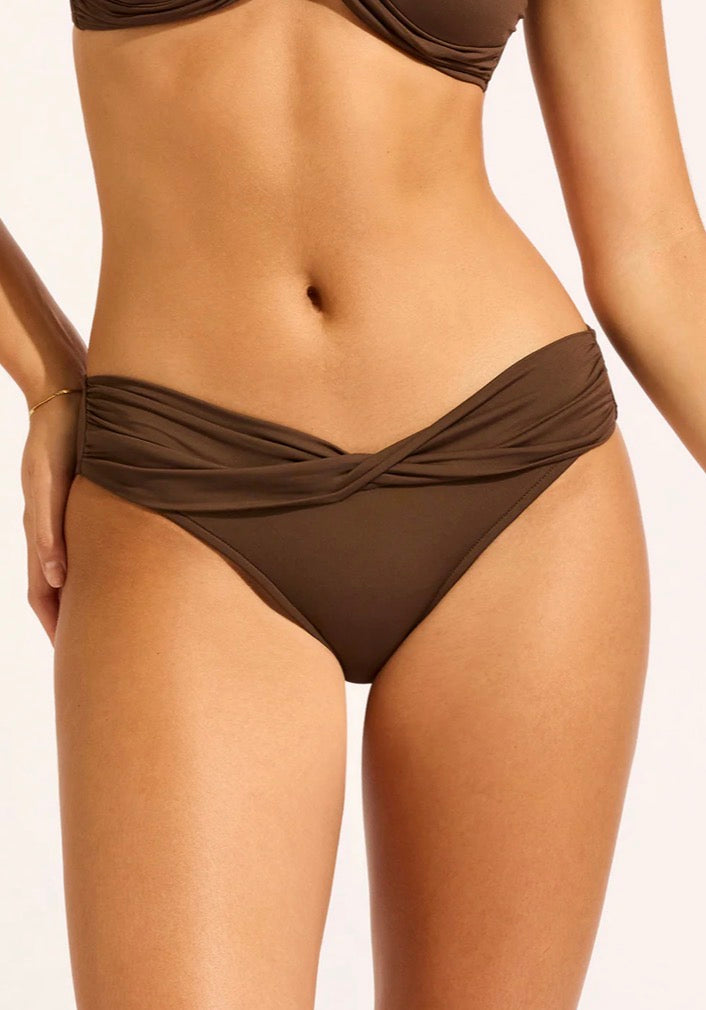 Twist Band hipster Cosmo chocolate-Seafolly 44320-942