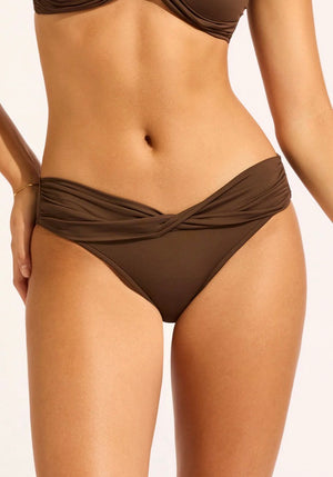 Twist Band hipster Cosmo chocolate-Seafolly 44320-942