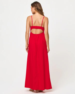Chara Maxi dress lipstick-Lspace APDR0079