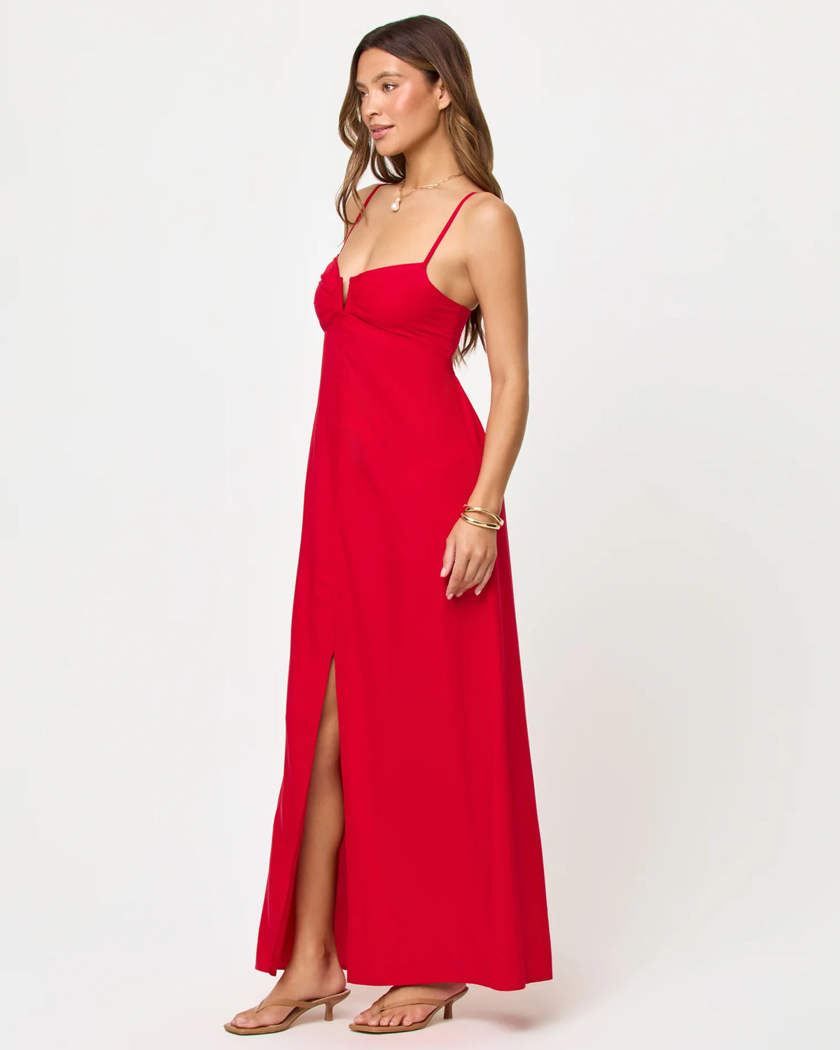 Chara Maxi dress lipstick-Lspace APDR0079