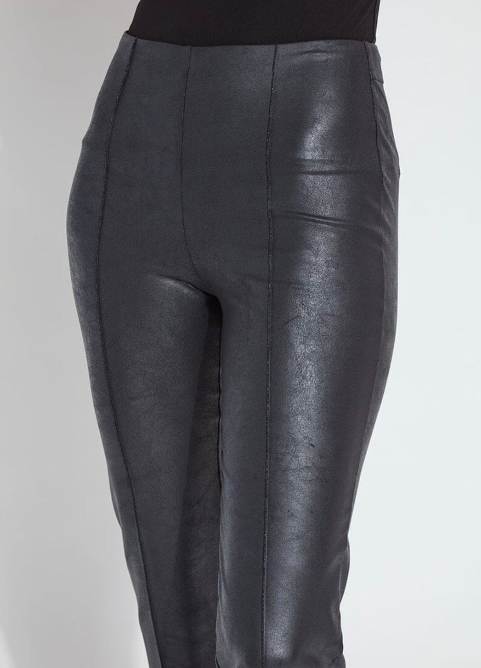 Elysse foiled vegan leather pant-Lysse 3401