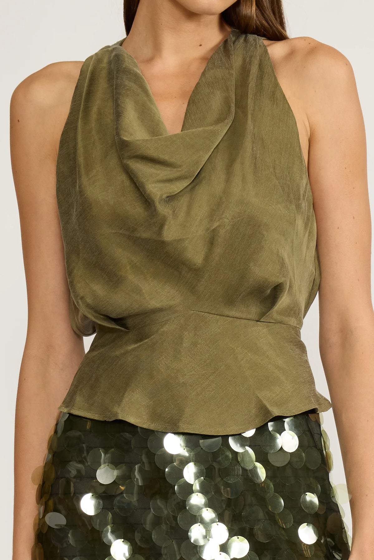 Lex halter wrap top-Lucy Paris T5458