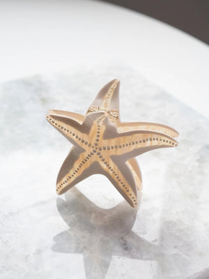Starfish Lg. Hair Clip-Haven