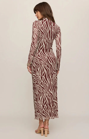 Sevilla Zebra Mesh Midi dress-Z Supply ZD263544