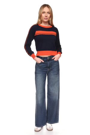 Danielle stripe Crew-Wispr AW26 W-074