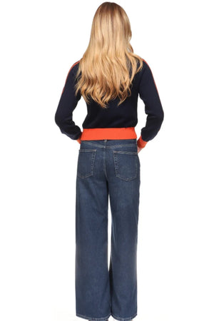 Danielle stripe Crew-Wispr AW26 W-074
