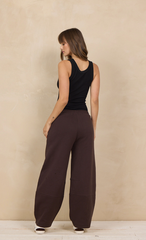 Soft surf wash barrel pant-Vintage Havana B14552
