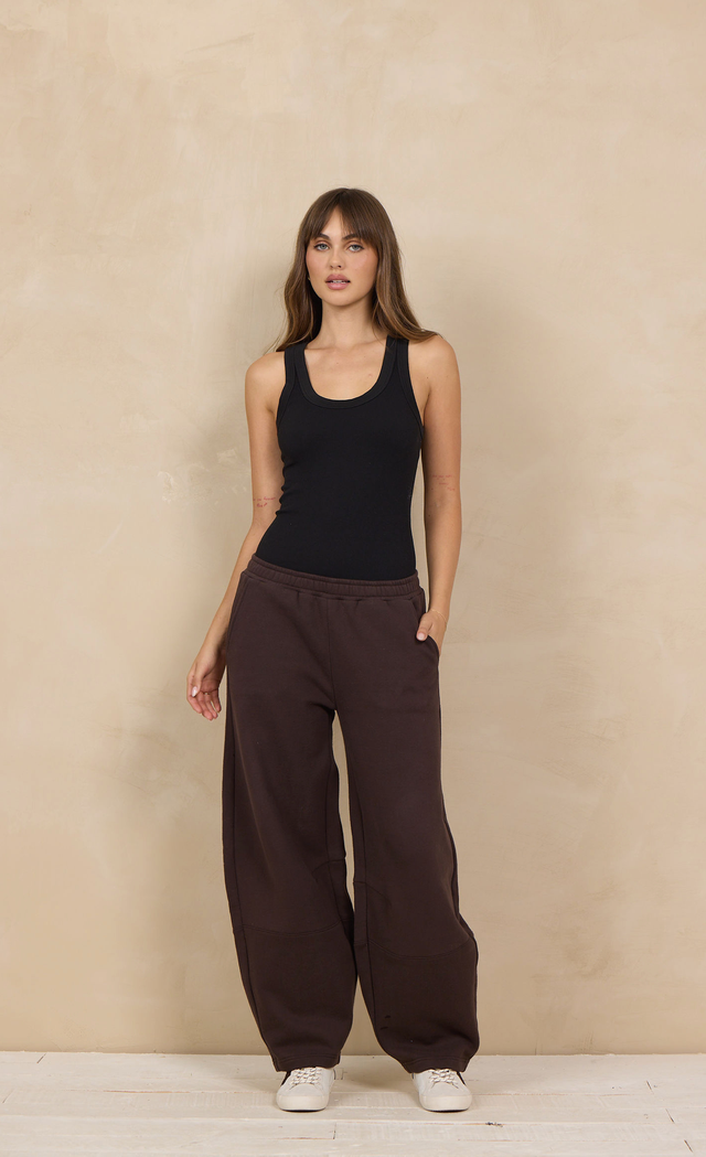 Soft surf wash barrel pant-Vintage Havana B14552