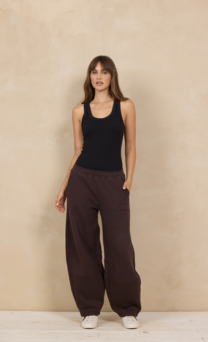 Soft surf wash barrel pant-Vintage Havana B14552