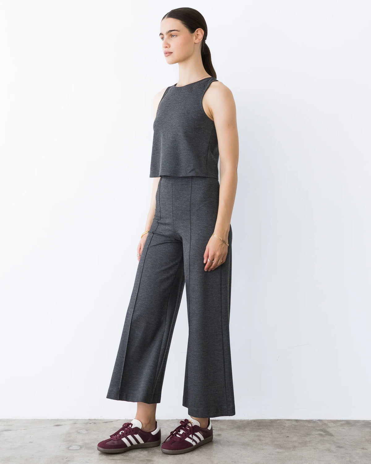 Ponte cropped wide leg Char-Ripley Rader