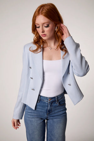 Charlotte Crop blazer-Blue Revival 4894BRS6