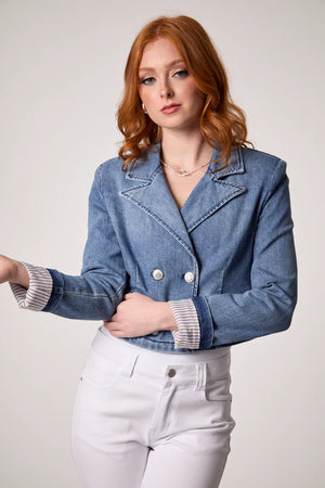 Oliva cropped jkt-Blue Revival 4835BRRS5