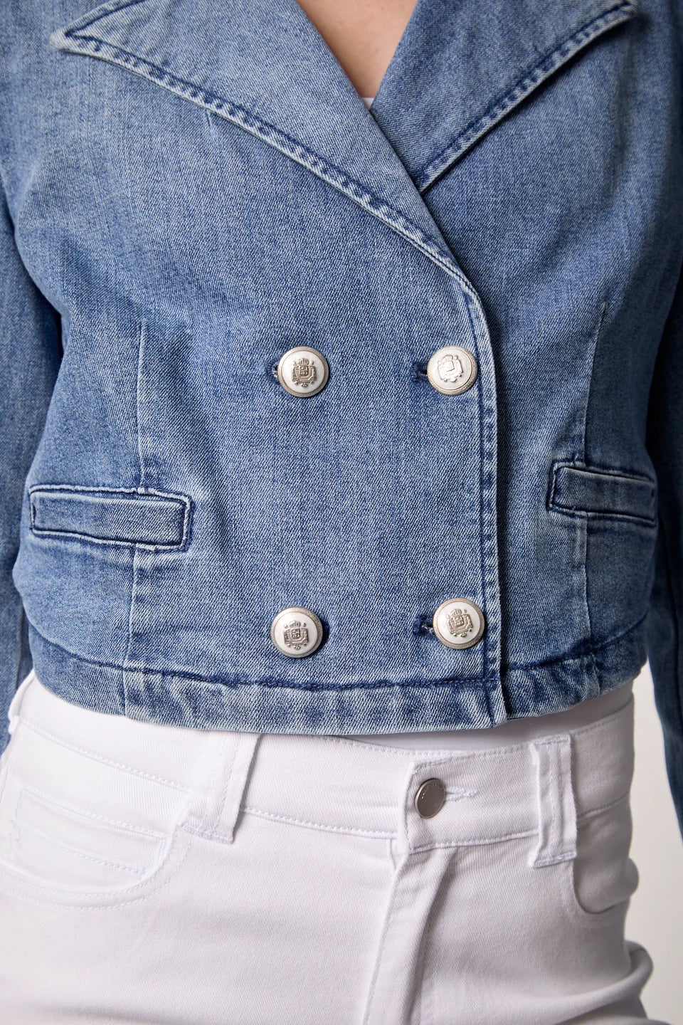 Oliva cropped jkt-Blue Revival 4835BRRS5