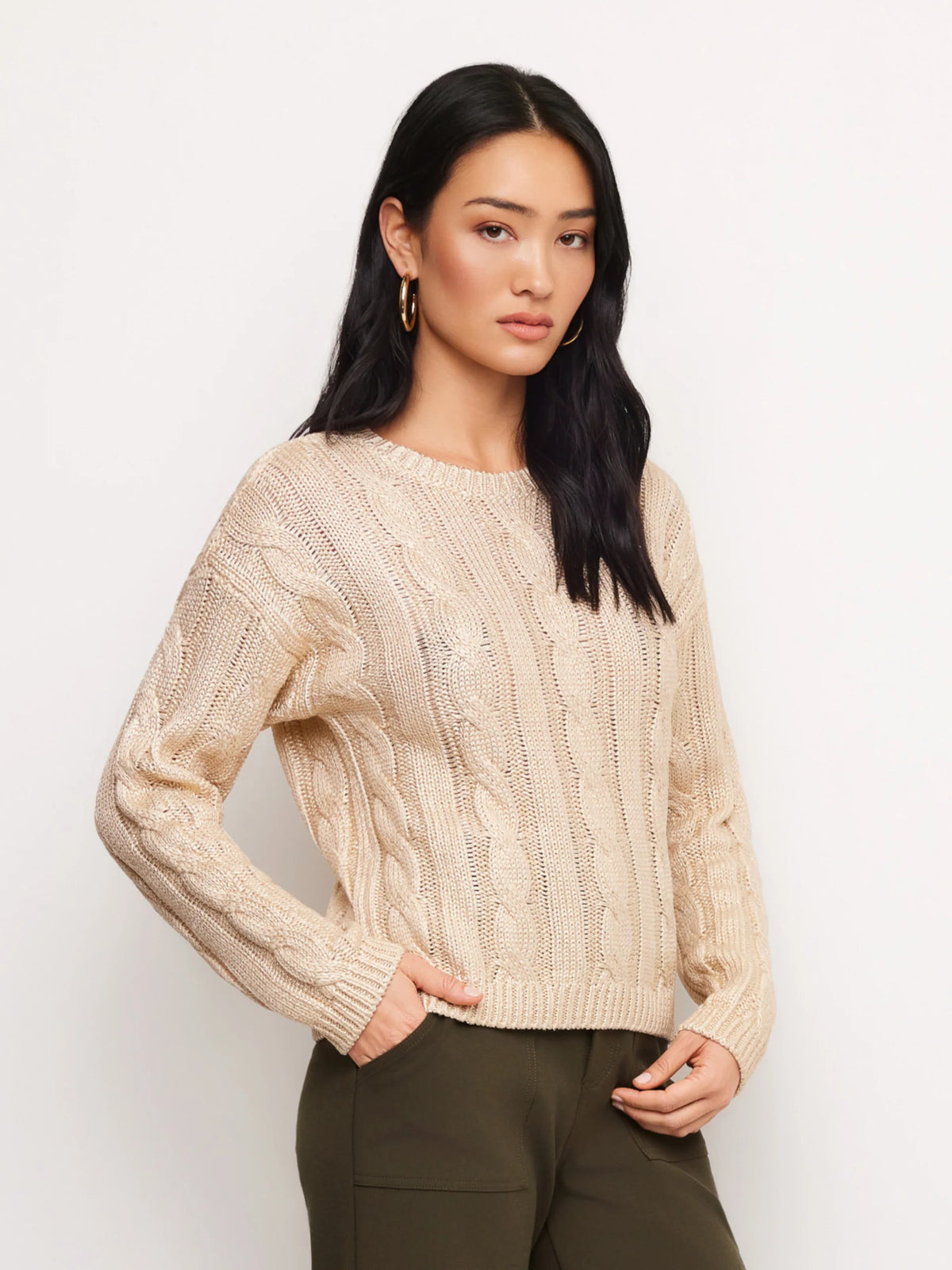 Levie Metallic sweater-Fifteen Twenty 3F89360