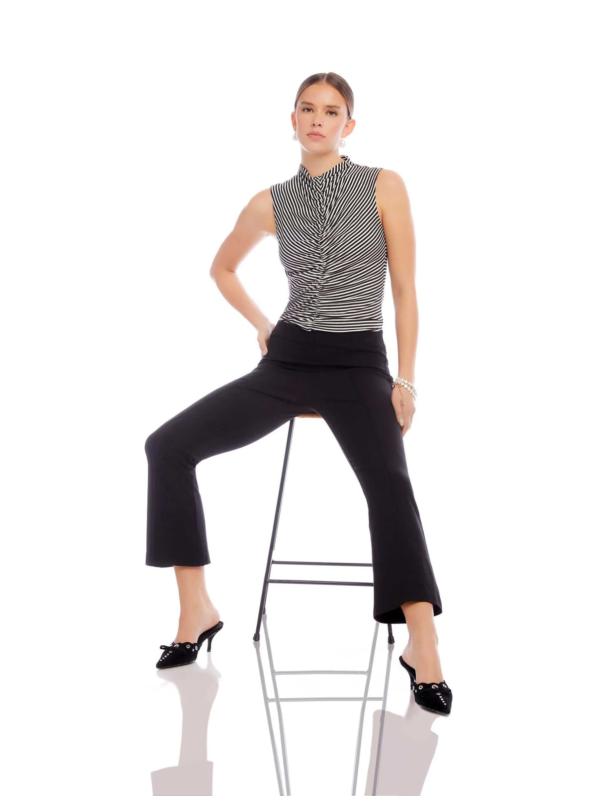 Sigourney Pintuck pant-Fifteen Twenty F09029