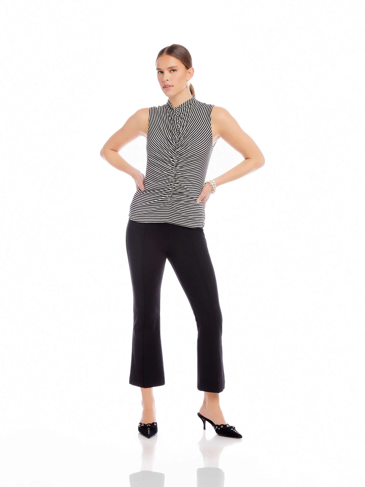 Sigourney Pintuck pant-Fifteen Twenty F09029