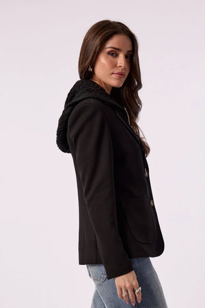 Toasty blazer w/ cable knit insert-Blue Revival 480BRF6