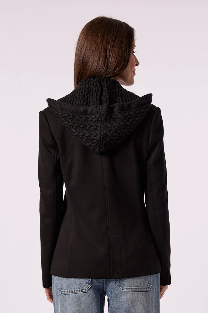 Toasty blazer w/ cable knit insert-Blue Revival 480BRF6